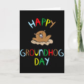 Happy Groundhog Day 2026  カード (正面)