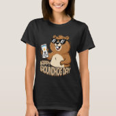 Happy Groundhog Day Cute Woodchuck Funny Groundhog Tシャツ (正面)