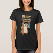 Happy Groundhog Day Cute Woodchuck Groundhog Holid Tシャツ (正面)