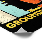 Happy Groundhog Day Funny Ground Hog Rodent Lover  ポスター (角)
