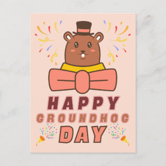 Happy Groundhog Day - Groundhog Day Celebration ポストカード