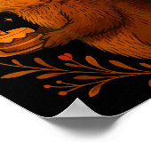 Happy Groundhog Day Holiday Funny Groundhound Birt ポスター (角)