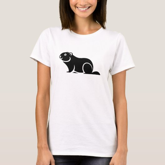 Happy Groundhog Day Tシャツ (正面)