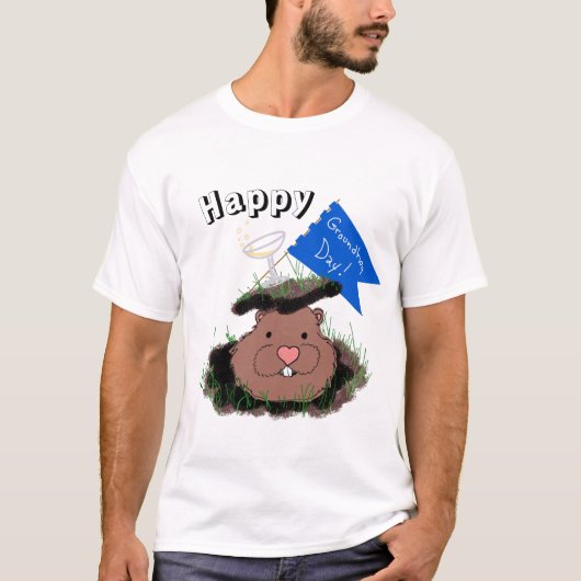 Happy Groundhog Day Tシャツ (正面)
