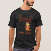 Happy Groundhog Day Woodchuck Tシャツ (正面)