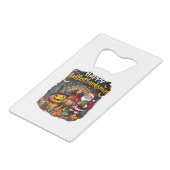 Happy Hallo Thanks mas Merry Christmas Santa Claus クレジットカード栓抜き (裏面アングル)