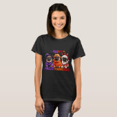 Happy Hallothanksmas Funny Pug Halloween Thanksgiv Tシャツ (正面フル)