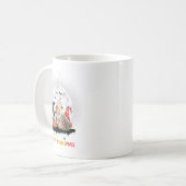 Happy Hallothanksmas Halloween Thanksgiving Christ コーヒーマグカップ (正面左)