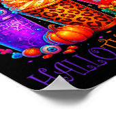 Happy Hallothanksmas Halloween Thanksgiving Christ ポスター (角)