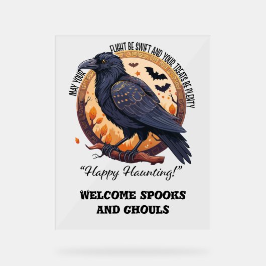 Happy Halloween アクリルサイン (正面)