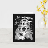 Happy Halloween  カード (黄色い花)