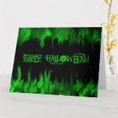 HAPPY HALLOWEEN! カード (黄色い花)