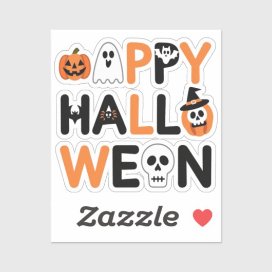 Happy halloween  シール (シート)