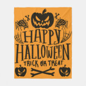 Happy Halloween  フリースブランケット (正面)