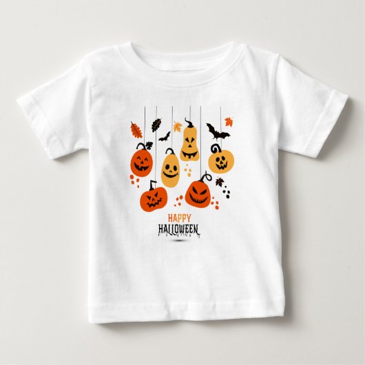 happy halloween ベビーTシャツ (正面)