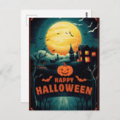 Happy Halloween ポストカード (正面/裏面)