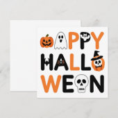Happy halloween  招待状 (正面/裏面)