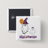 happy halloween 缶バッジ (正面&裏面)