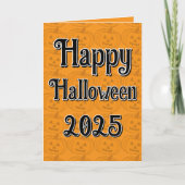 Happy Halloween 2025 gift greeting card カード (正面)