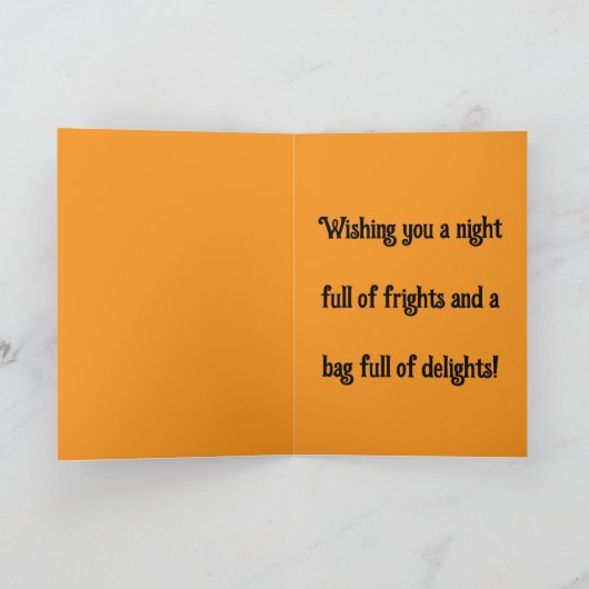 Happy Halloween 2025 gift greeting card カード (内部)