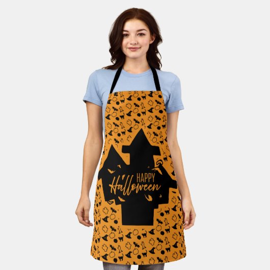 Happy Halloween 2 エプロン (着用した状態)