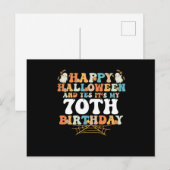 Happy Halloween And Yes Its My 70th Birthday シーズンポストカード (正面/裏面)