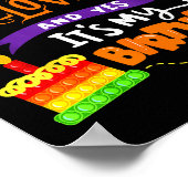 Happy Halloween And Yes It's My Birthday Halloween ポスター (角)