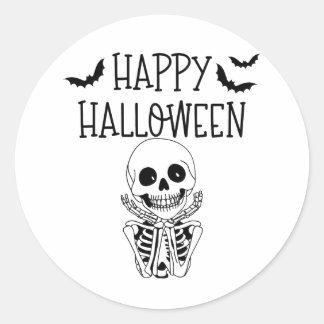 Happy Halloween Autocollant ラウンドシール