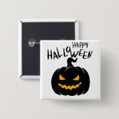 Happy Halloween Badge 缶バッジ (正面&裏面)