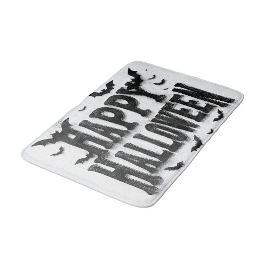 Happy Halloween - Bats バスマット (アングル)