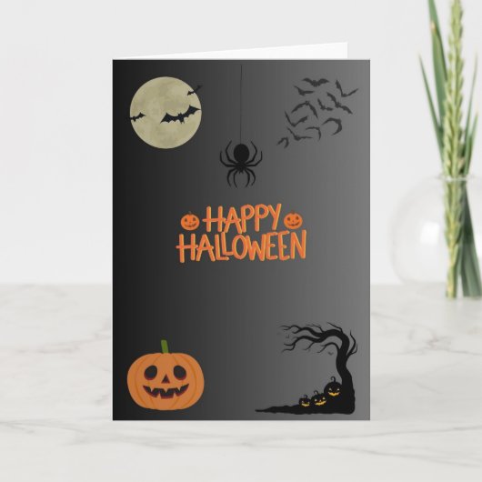 Happy Halloween Black カード (正面)