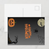 Happy Halloween Black ポストカード (正面/裏面)