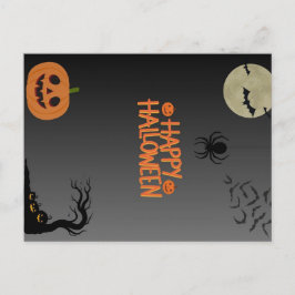 Happy Halloween Black ポストカード