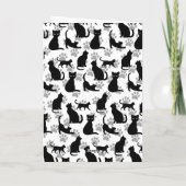 Happy Halloween Black Cat Customizable Card カード (裏面)