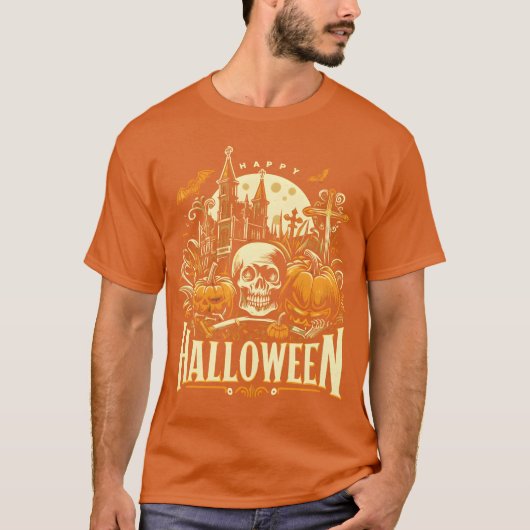 Happy Halloween boy Tシャツ (正面)
