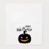 Happy Halloween Carte de visite pliée 名刺 (外部フラット)