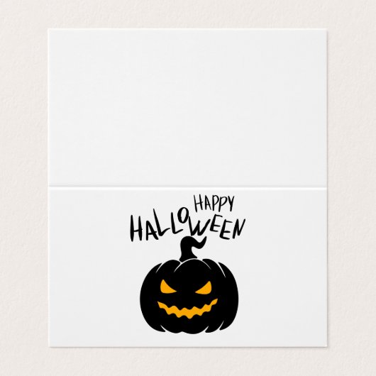 Happy Halloween Carte de visite pliée 名刺 (外部フラット)