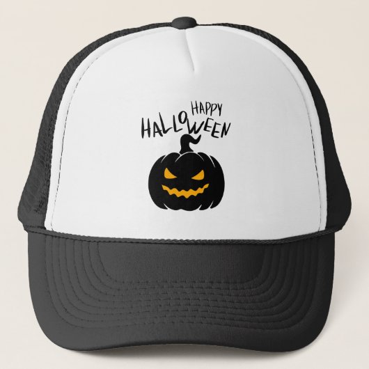 Happy Halloween casquette trucker キャップ (正面)