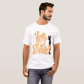 HAPPY HALLOWEEN CAT Tシャツ (正面フル)