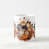 Happy Halloween Cats and Pumpkins コーヒーマグカップ (中央)