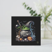 Happy Halloween Cauldron Invitation 招待状 (スタンド正面)