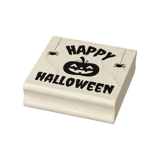 Happy Halloween Citrouille ラバースタンプ (スタンプ)