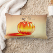 Happy Halloween Citrouille  ランバークッション (ブランケット)
