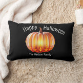 Happy Halloween Citrouille family ランバークッション (ブランケット)