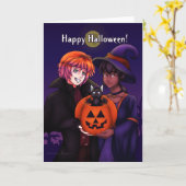 Happy Halloween Costumes カード (黄色い花)