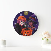 Happy Halloween Costumes ラージ壁時計 (ホーム)