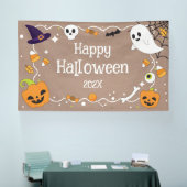 Happy Halloween craft party banner 横断幕 (トレードショー)