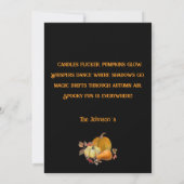 Happy Halloween Custom Photo Gingham Holiday Card カード (裏面)