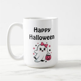 Happy Halloween Cute Pumpkin Ghost コーヒーマグカップ