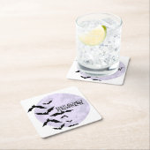 Happy Halloween Dessous-de-verre en papier スクエアペーパーコースター (インサイチュ)